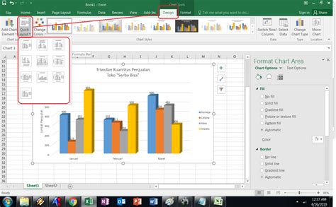 Menyesuaikan Grafik di Excel